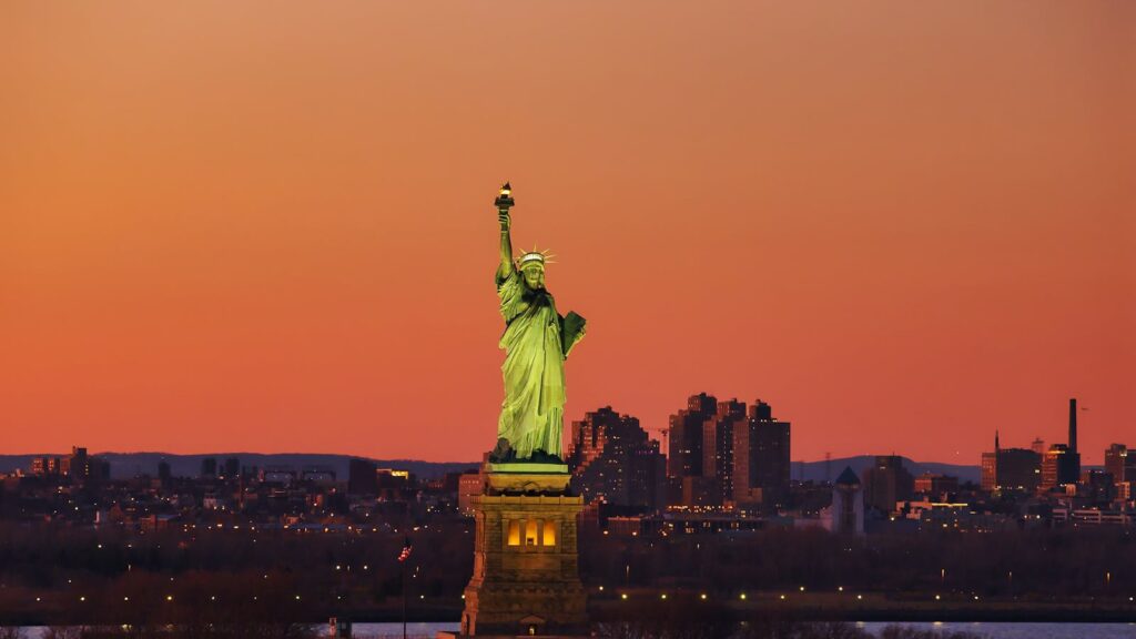 A Scenic View of the Statue of Liberty