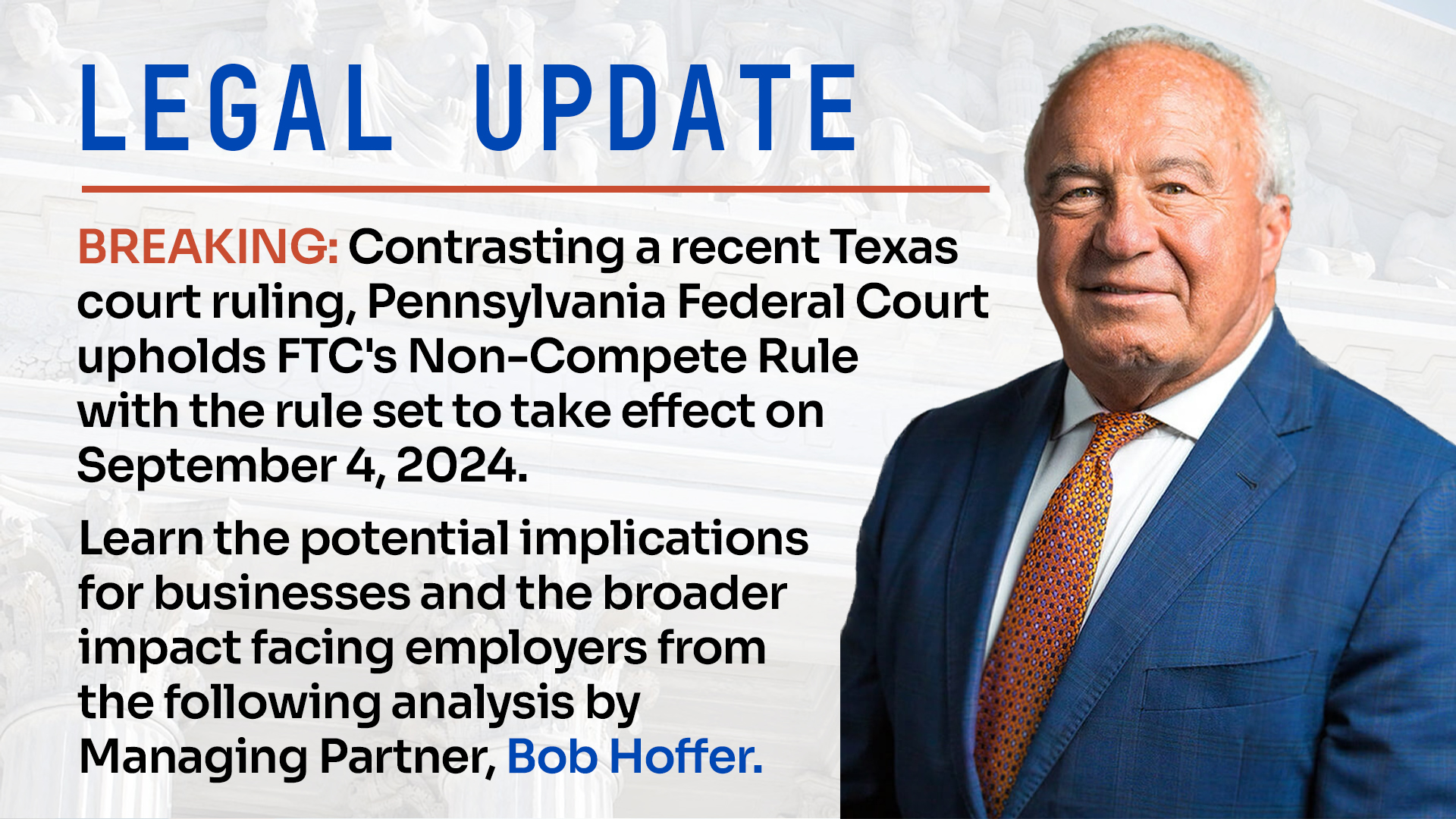 Pennsylvania Federal Court Declines to Block FTC’s Non-Compete Rule
